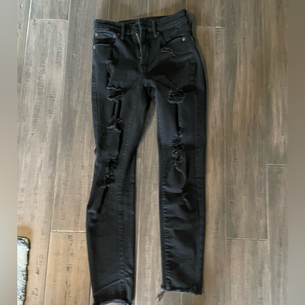 Aero High Rise Ripped Jean